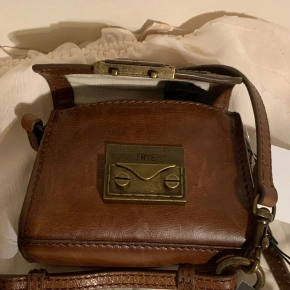 Frye Tan Leather 4 way mini bag - Picture 1 of 7